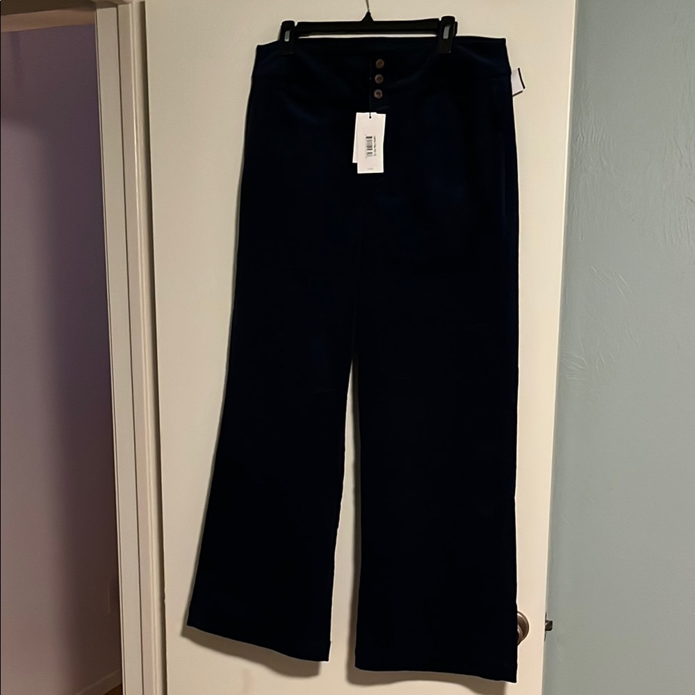 Universal Standard Navy Blue Corduroy Wide-Leg Pants BNWT